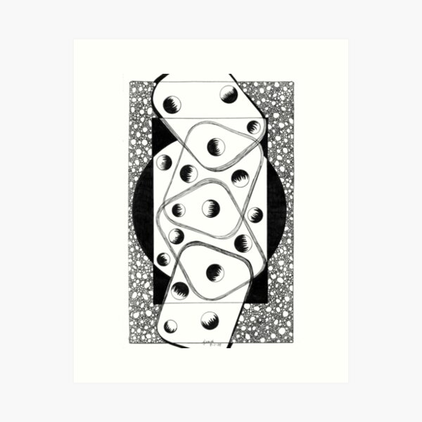 Play Outside, Ink Drawing Art Print