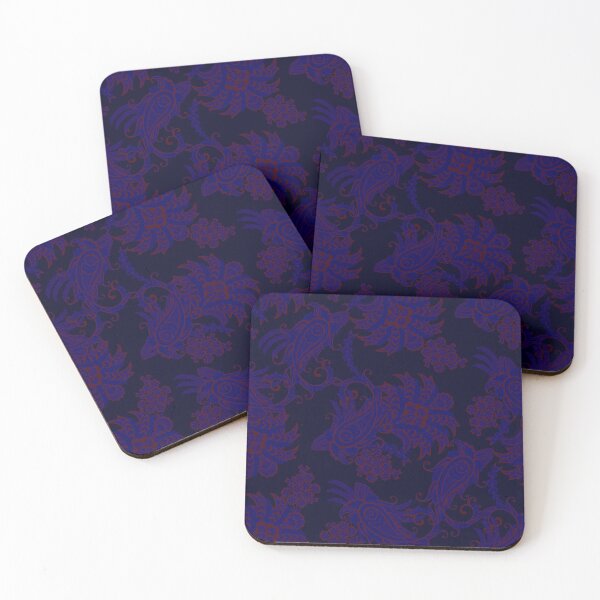 Item preview, Paisley Print "Clouds" Dark Blue Paisley Colors designed and sold by OutshineAll.