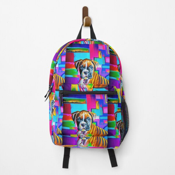 Item preview, Boxer Puppy vibrant colors designed and sold by AIK9Artwork.