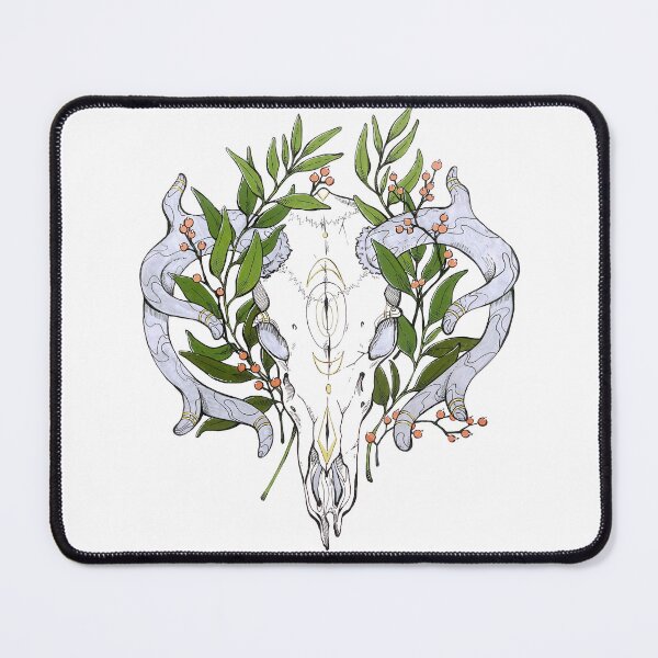 Item preview, Elk Skull with Berries designed and sold by MicaelaDawn.