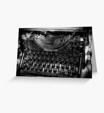 "Before Computers" Greeting Card