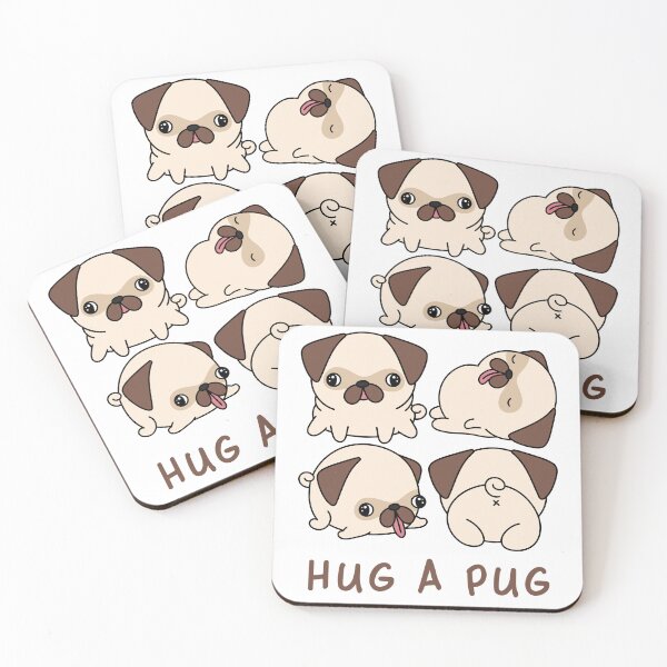 Item preview, Hug a Pug Graphic Design designed and sold by QuanJewelry.