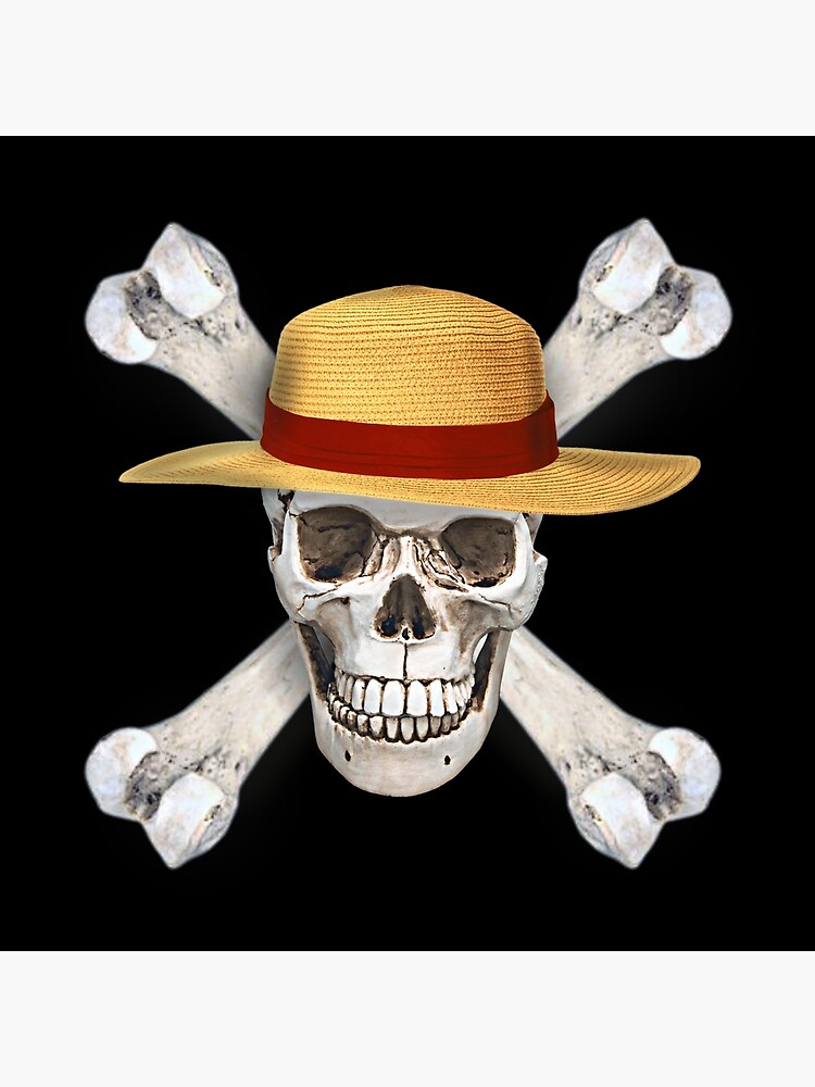 "STRAW HAT JOLLY ROGER" Poster for Sale by lemango731 Redbubble