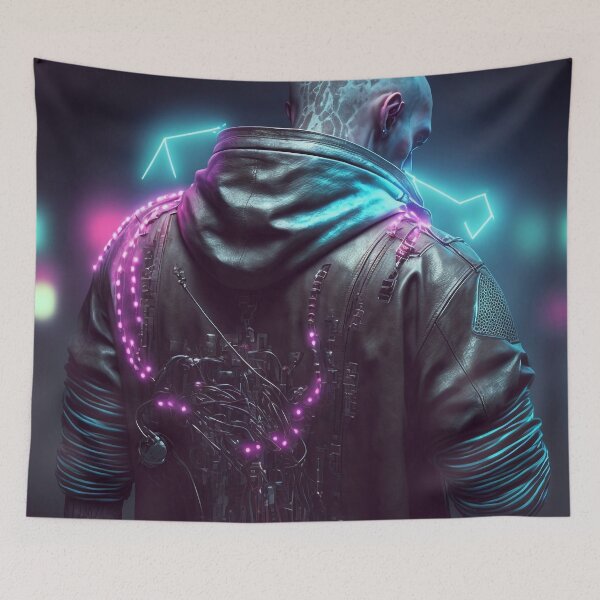 Item preview, Cyberpunk Netrunner designed and sold by AICreateWorlds.