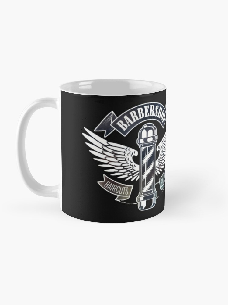 Barbershop Scissor Life Hairdresser Skull Barber Travel Mug by