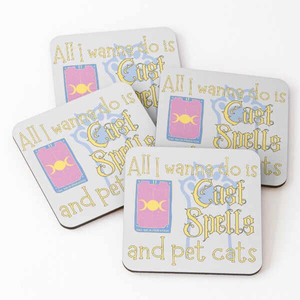 Item preview, All I wanna do is Cast Spells and Pet Cats designed and sold by ezleeamuzed.