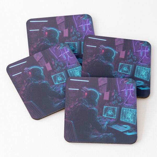 Item preview, Cyberpunk Hacker designed and sold by AICreateWorlds.