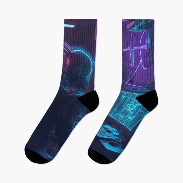 Item preview, Cyberpunk Hacker designed and sold by AICreateWorlds.