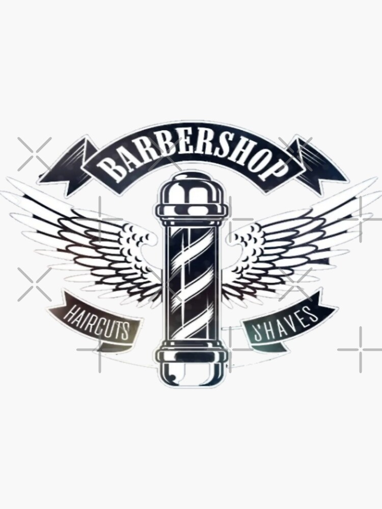 Barber Shop Logo - Hipster – Lovely Stickers