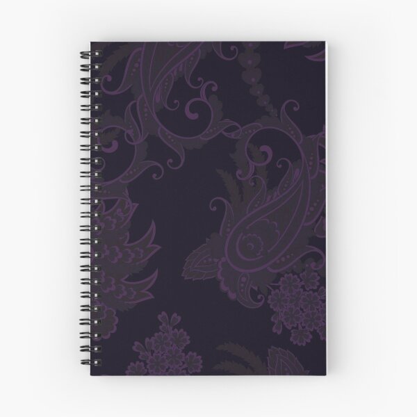 Item preview, Paisley Print "Clouds" Black Violets Paisley Colors designed and sold by OutshineAll.