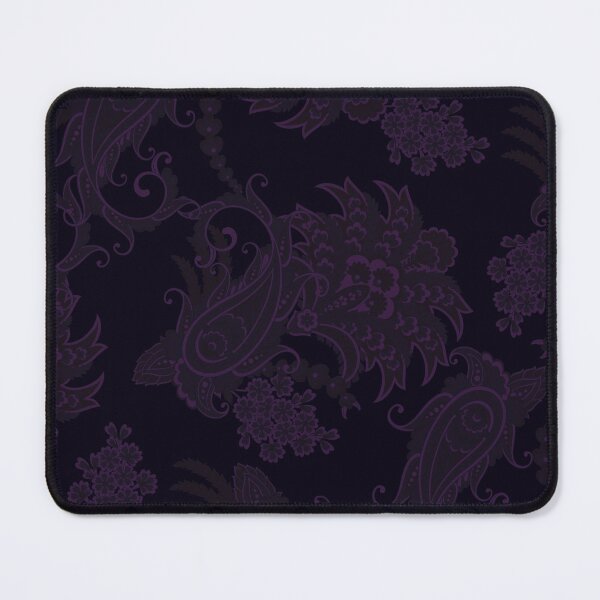Item preview, Paisley Print "Clouds" Black Violets Paisley Colors designed and sold by OutshineAll.