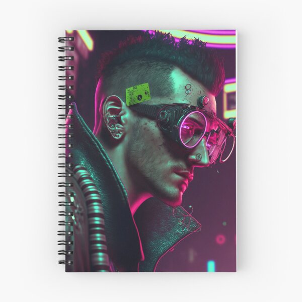 Item preview, Post Apocalyptical Cyberpunk Hacker designed and sold by AICreateWorlds.