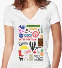 Wie ich deine Mutter traf Shirt mit V-Ausschnitt