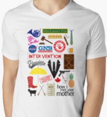 Wie ich deine Mutter traf T-Shirt mit V-Ausschnitt für Männer