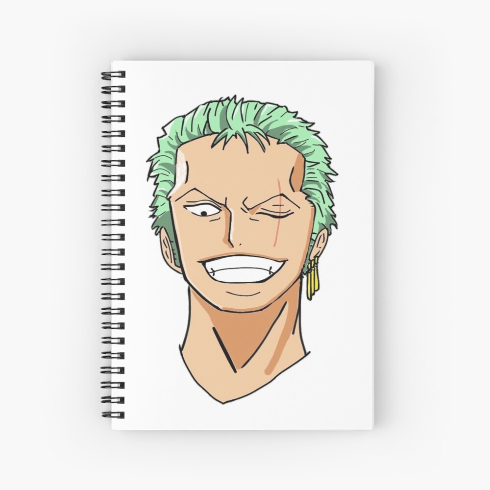 Dessin One Piece Zoro Facile Cahier à spirale « Roronoa Zoro », par EleLetty | Redbubble