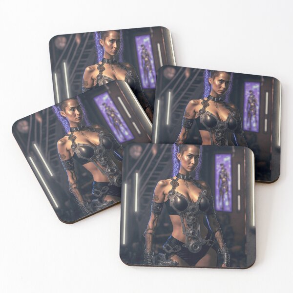 Item preview, Cyberpunk Female Gunslinger designed and sold by AICreateWorlds.