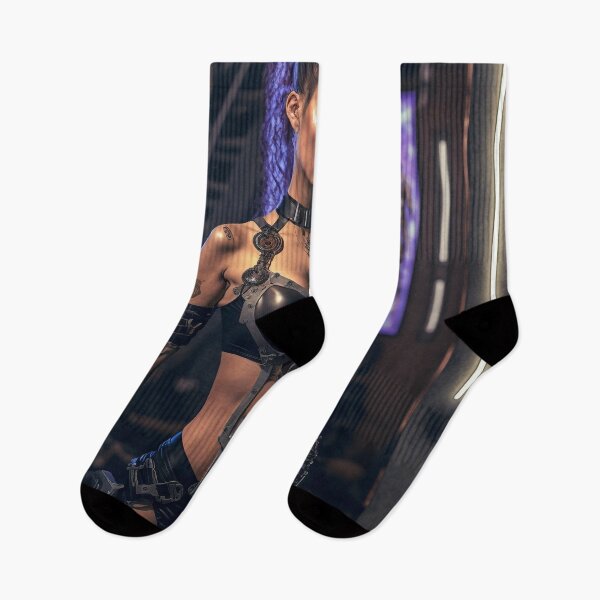 Item preview, Cyberpunk Female Gunslinger designed and sold by AICreateWorlds.