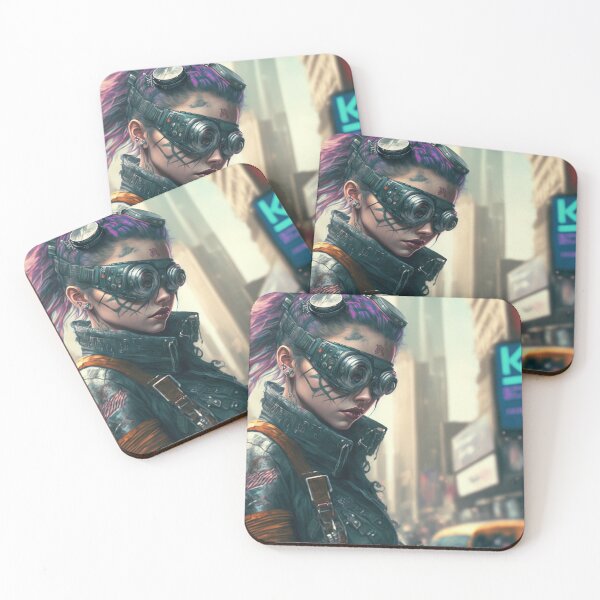 Item preview, Cyberpunk Augmented Women designed and sold by AICreateWorlds.
