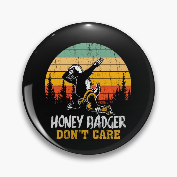 Item preview, Honey Badger Dont Care Vintage Sunset Dabbing Wild Animal eat Snake designed and sold by Dolphin Graphic.