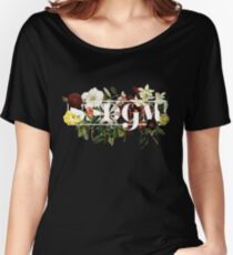 SSDGM Murderino Flower Illustration My Favorite Murder Women's Relaxed Fit T-Shirt