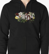 SSDGM Murderino Flower Illustration My Favorite Murder Zipped Hoodie