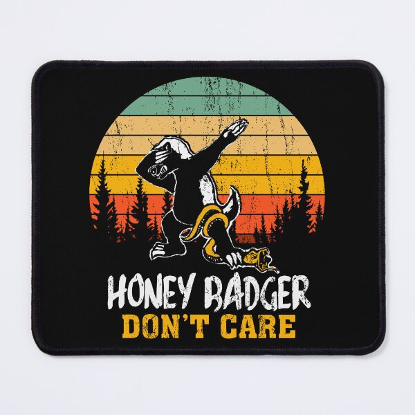 Item preview, Honey Badger Dont Care Vintage Sunset Dabbing Wild Animal eat Snake designed and sold by Dolphin Graphic.