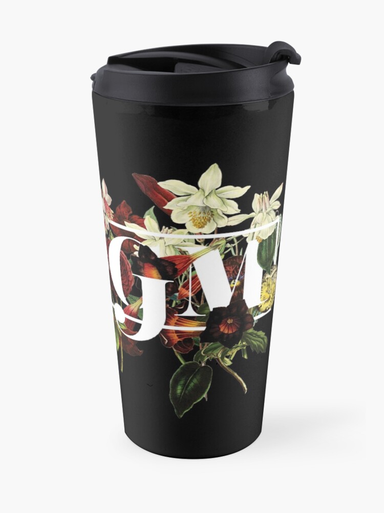 Alternate view of SSDGM Murderino Flower Illustration My Favorite Murder Travel Mug