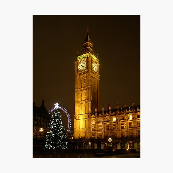 Big Ben ticks Goodnight Photographic Print
