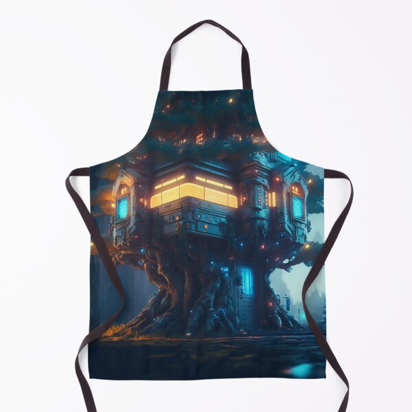 Item preview, Cyberpunk Biophilic Treehouse designed and sold by AICreateWorlds.