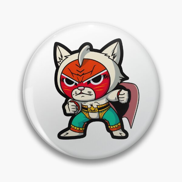 Item preview, Gatos de lucha libre | Lucha libre mexicana | Gatos kawaii | Gatos anime | Gatos de lucha libre 01 designed and sold by Catcosm.
