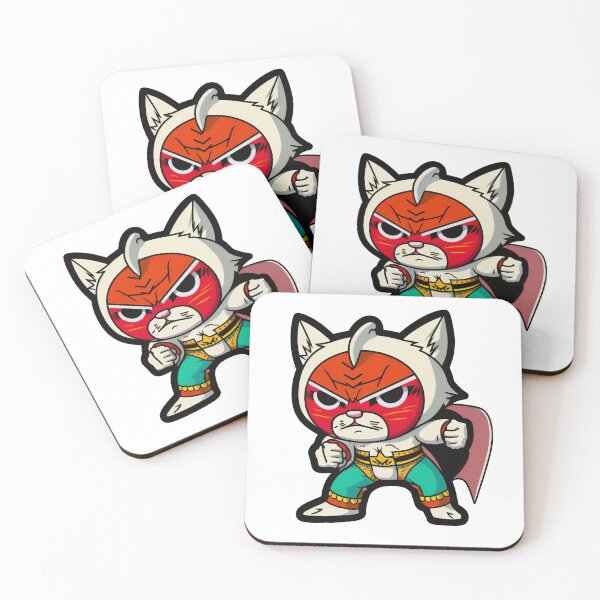 Item preview, Lucha Libre Cats | Mexican Wrestling | Kawaii Cats | Anime Cats | Lucha Libre Cats 01 designed and sold by Catcosm.