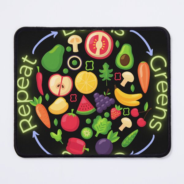 Item preview, Healthy Food Beans Greens Grains Repeat  designed and sold by LivingRoomZoo.