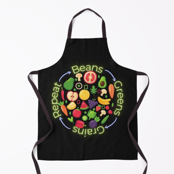 Item preview, Healthy Food Beans Greens Grains Repeat  designed and sold by LivingRoomZoo.