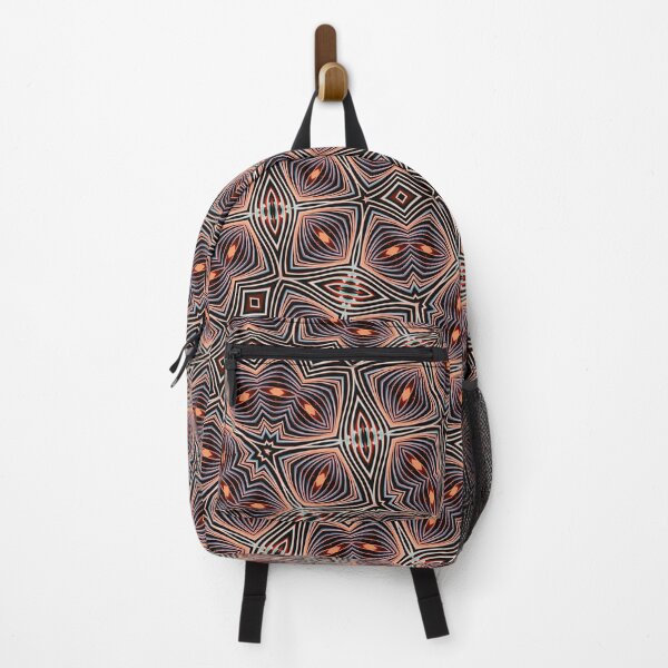 Item preview, Psychedelic Purple Black and Orange Geometric Seamless Pattern designed and sold by protegra.