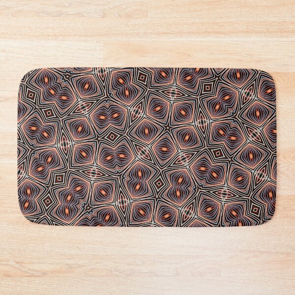 Item preview, Psychedelic Purple Black and Orange Geometric Seamless Pattern designed and sold by protegra.
