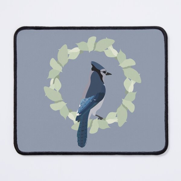 Item preview, Blue Jay on blue gray designed and sold by OneCreativePup.