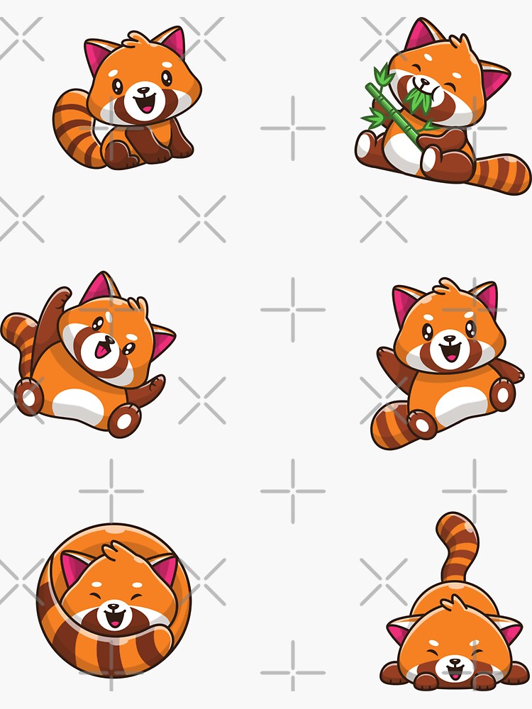 "Just A Girl Who Loves Red Pandas Cute Red Pandas Sticker Pack