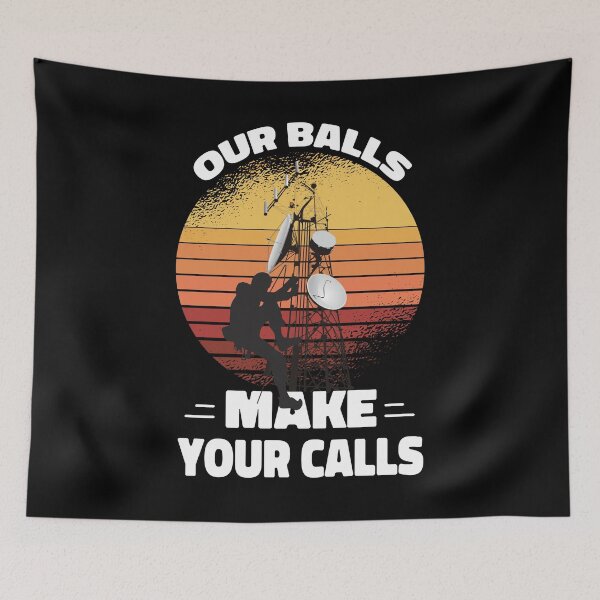 Item preview, Funny Cell Tower Climber Vintage Art designed and sold by MrEddie10.
