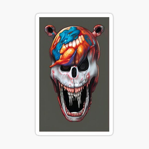Out Skull Sticker