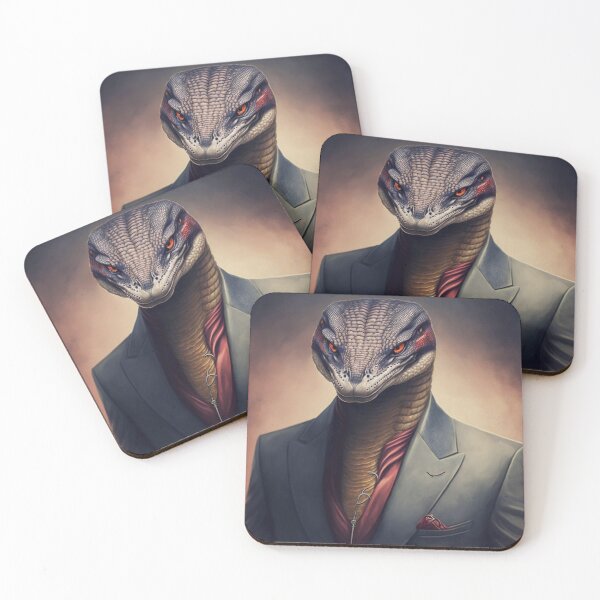 Item preview, Snake Wearing A Suit Retro Art designed and sold by ChickenTraffic.