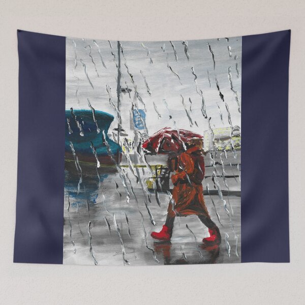 Item preview, Bryggen Promenade - Rain designed and sold by Rina Arling.