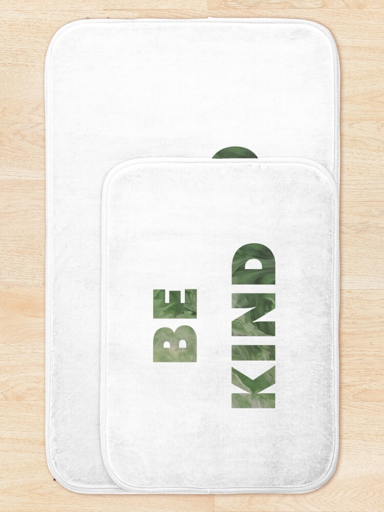 Thumbnail 5 of 6, Bath Mat, BE KIND designed and sold by OneCreativePup.
