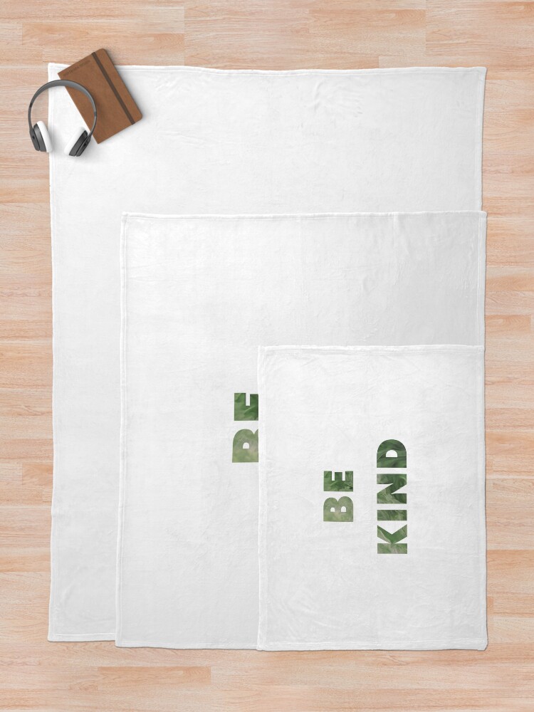 Thumbnail 5 of 6, Throw Blanket, BE KIND designed and sold by OneCreativePup.