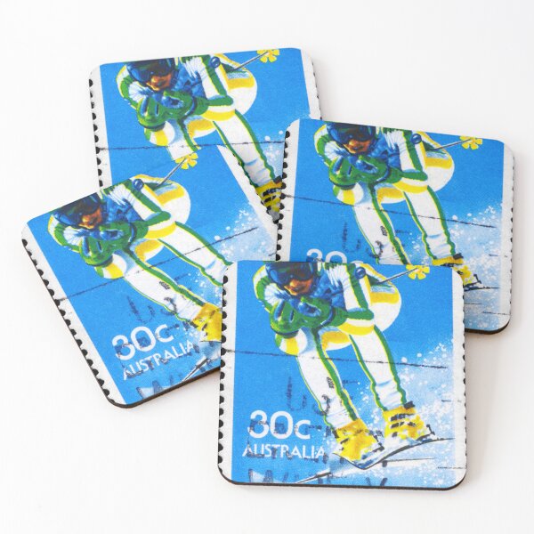 Item preview, Australian Stamp Skiing designed and sold by 2AGoodHome.