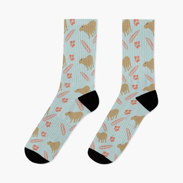 Item preview, Capybaras pattern light blue designed and sold by ArlacV.