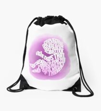 Your Eyes Saw My Unformed Body Drawstring Bag