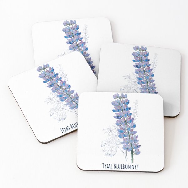 Item preview, Texas Bluebonnet Lupine Botanical Art & Sketch designed and sold by MochaMeli.