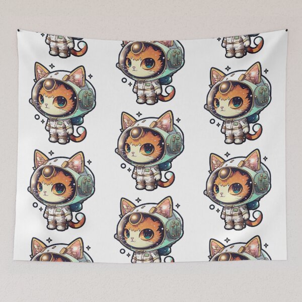 Item preview, Kawaii Space Cats | Chibi Cats | Kawaii Cats | Anime Cats | Space Cats 01 designed and sold by Catcosm.
