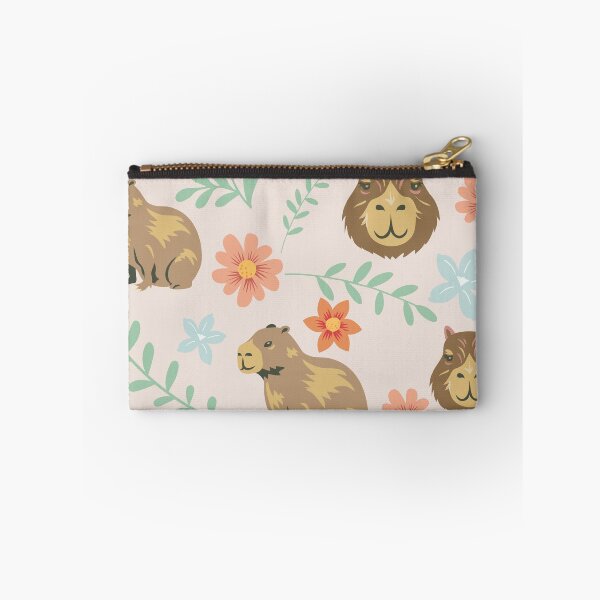 Item preview, Capybaras with flowers light brown designed and sold by ArlacV.