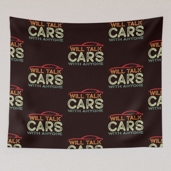 Item preview, Will Talk Cars With Anyone Retro Vintage Car Lover  designed and sold by DZRym.